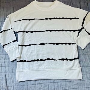 Women’s Striped Shirt Size Small NWOT Black And White